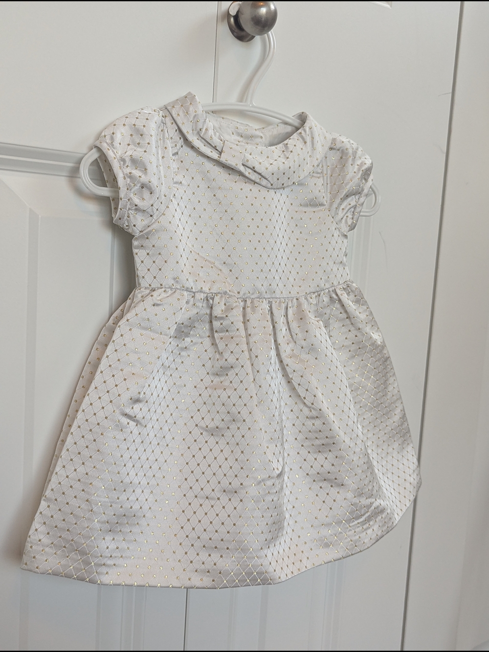 Gymboree Baby Girl Ivory Gold Dress (0-3 months) - baptism / wedding / holiday